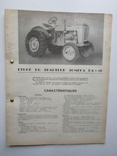 Etude technique d'époque  tracteur Someca DA 50