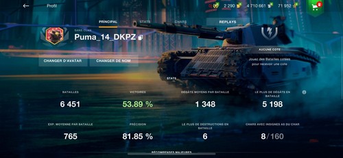 Compte wot blitz - wot, blitz.