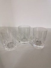 3 verres à whisky en cristal