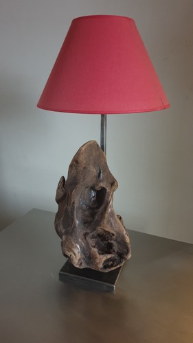 Lampes bois flotté acier - et,