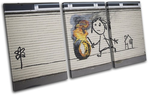 Banksy graffiti school - banksy,