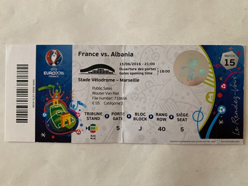 Ticket match uefa euro - match,