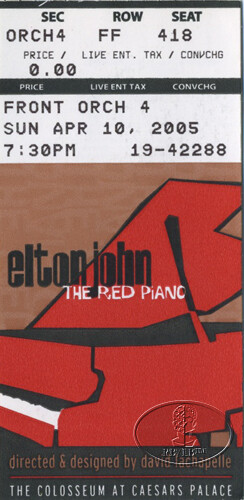 Elton john 2005 rouge - elton,