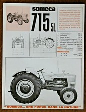 prospectus brochure tracteur travaux publics Someca 715 prospetto prospekt Fiat