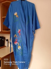 Peignoir chinois soie brodée