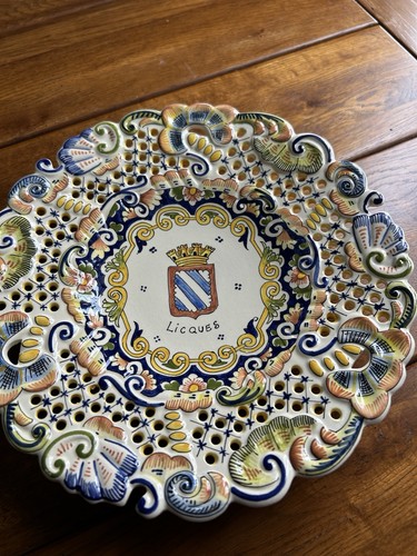 Assiette décorative faïence - assiette,