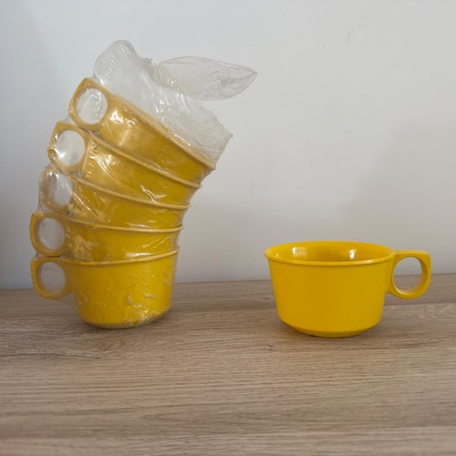 Tasses jaune mélanine rosti - jaune,