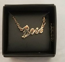 Avon Boss Necklace Goldtone