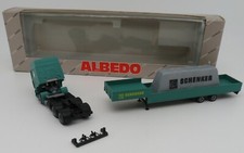 ALBEDO HERPA HO 1/87 CAMION VOLVO F12 + REMORQUE surbaissée SCHENKER IN BOX