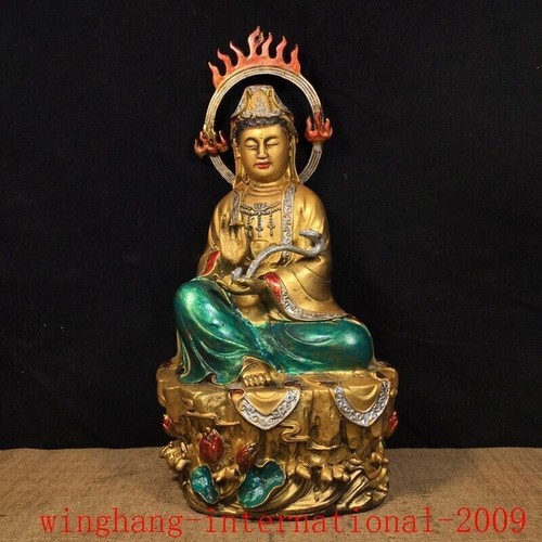 China buddhism bronze - bronze, gilt