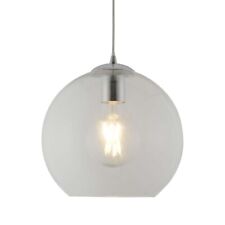 Balls 1Flammiger Rond Luminaire Suspendu (Diamètre 25 CM), Verre Transparent,