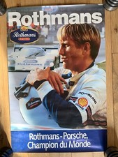 Poster Roulé 60x80cm Porsche Rothmans - Champion Du Monde sport-  automobile