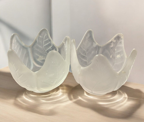 Partylite frosted set 2 - set, of