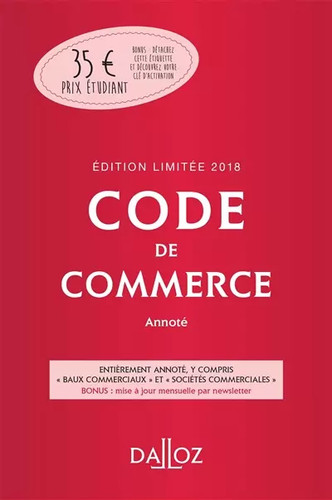 Code commerce 2018 annoté - code,
