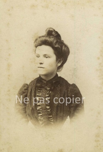 Femme vers 1890 cdv par - vers,