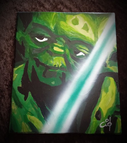 Peinture pop art - peinture, bois