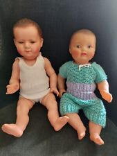 Lot De 2 Bébé Petitcollin Tête Aigle 37 1/2 Un Sans Marque Yeux Peints 