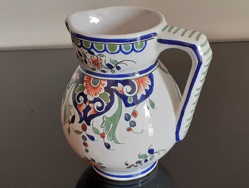 Pichet signé rouen motifs - pichet,