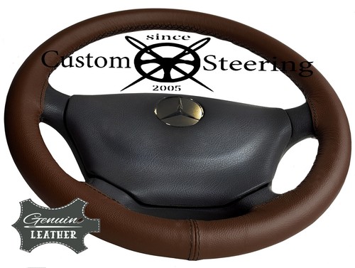 Marron cuir véritable housse - véritable,