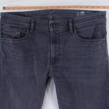 Hommes Diesel THAVAR-XP Ajusté Skinny Élasthanne Gris Jeans W34 L34