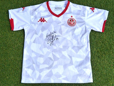 Maillot TUNISIE signed signé RIADH BOUAZIZ foot ultras TUNISIA