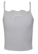 Gilet fille blanc camisole