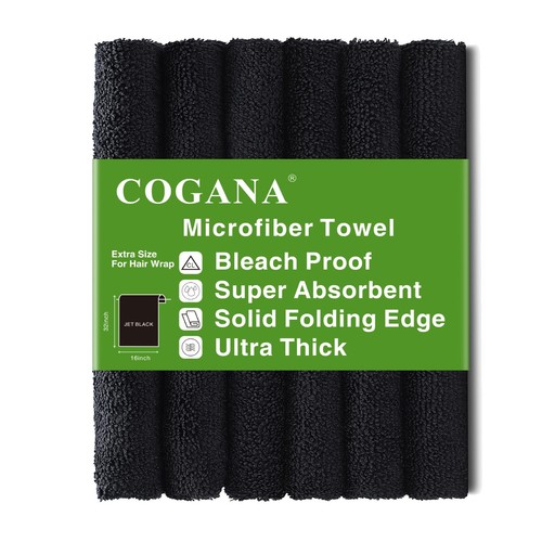Microfiber hair pack black - hair,
