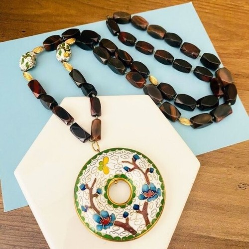 Vintage cloisonné ping kou - ping,