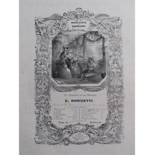 DONIZETTI G. Les Jeunes Filles de Sorrente Chant Piano ca1840