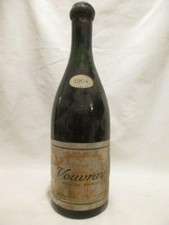  vouvray louis besnard (grosse bouteille soufflée) blanc 1964 - loire - touraine