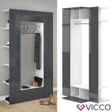 Armoire d’entrée Vicco Mats blanche-anthracite, vestiaire, armoire-penderie
