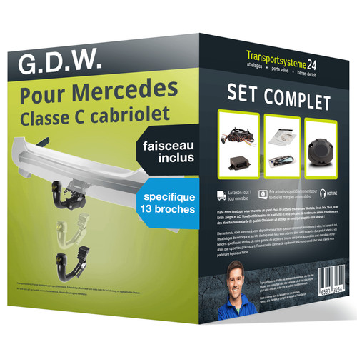 Attelage amovible pour - amovible,