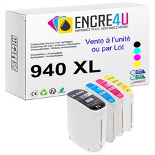 PREMIUM - Cartouches d'encre compatibles avec imprimantes HP ( Série 940 XL )