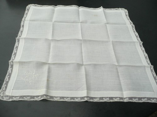 Mouchoir ancien linon - ancien,