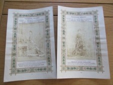LOT X2 PUBLICITE THEATRE ANGLAIS VRAI PHOTOS LONDON COMPLETE GUIDE HOTELS 1879