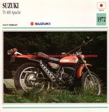 SUZUKI TS 400 Apache TS400 1972 : Fiche Moto #000723