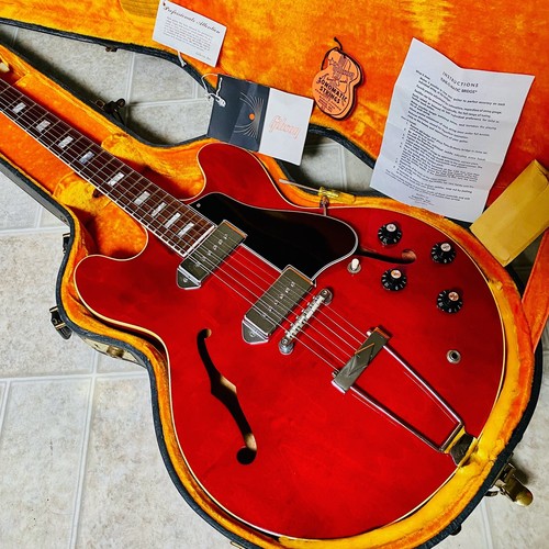 1967 gibson 330 tdc cerise - es-330,