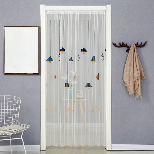 Rideau porte voilage maille - porte,