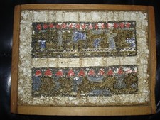 Tableau Modesto Roldan abstraction d'après les mosaïques d'Ur  huile/toile 1960