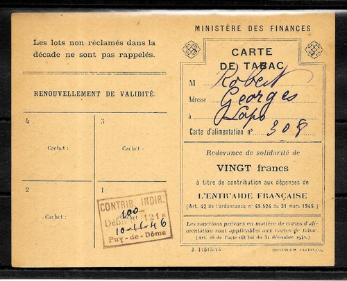G200 carte tabac de - tabac, laps