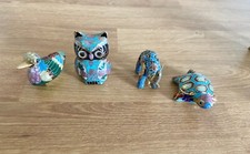 Asie 4 Figurines de hibou