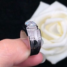 2ct Bague Moissanite Pour Homme