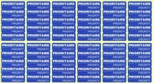 Etiquettes "prioritaire", planche de 60 autocollants