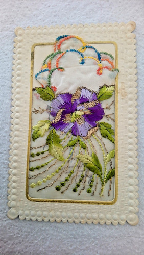 Cpa fantaisie brodee - brodee, /