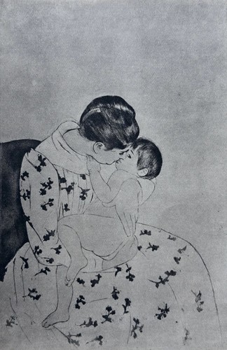 Mary cassatt héliogravure - cassatt,,