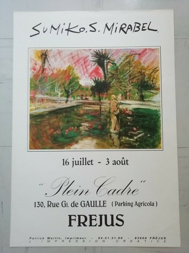 Affiche exposition peintre - affiche,