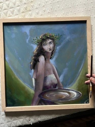 Peinture encadrée signée