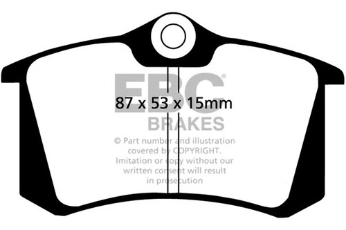 Ebc yellowstuff rear brake pad - ebc,