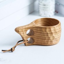 Tasse à Café en Bois Tasse à Thé Fait Main Tasse en Bois Kuksa Tasse Voyage C...