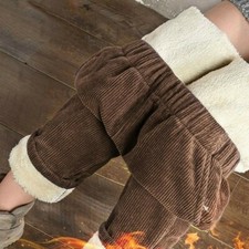 Femme Velours Pantalon Polaire